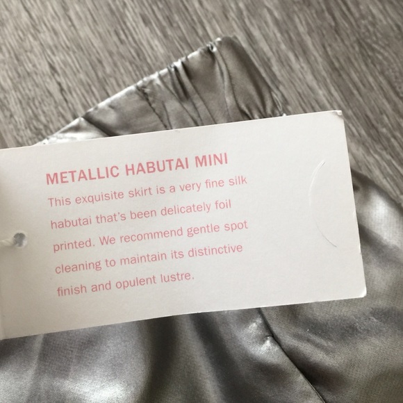 J. Crew • Metallic Silk Mini-Skirt - Picture 4 of 6